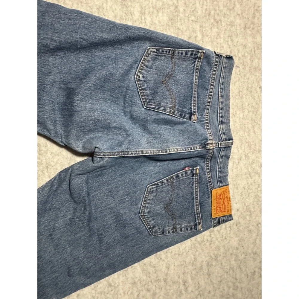 Levi's 505 Regular Fit Jeans Womens W34 L32 Light Wash Straight Leg Denim ;